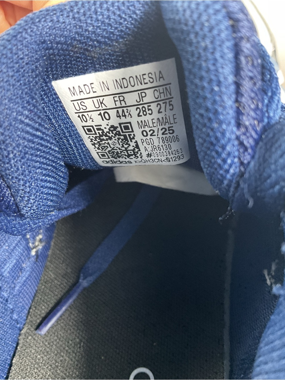 Adidas Cloudfoam Men’s Running Shoes Size 10.5 Blue White New Without Box - Picture 11 of 11